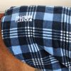 Highline Fleece Dog Coat - Blue Plaid